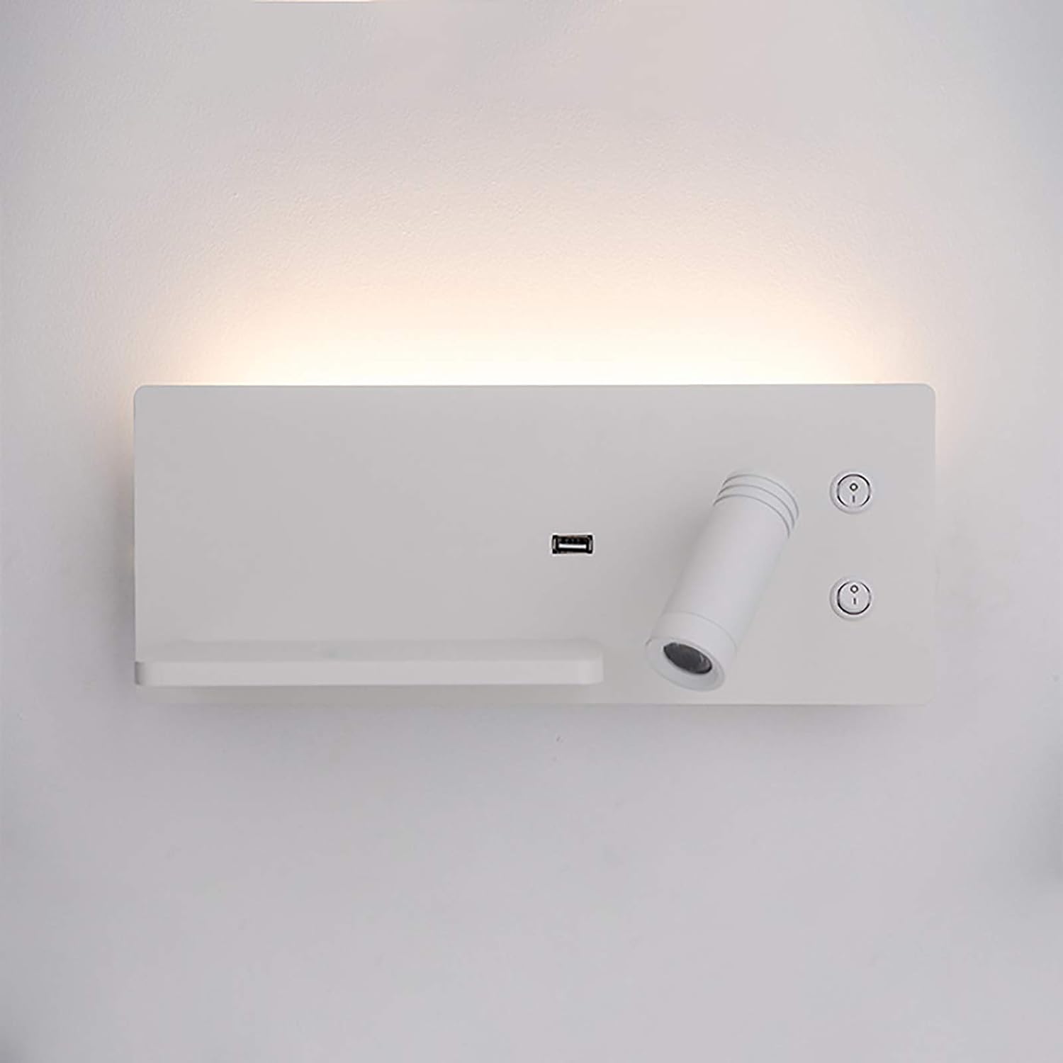 Modern Wall Lamp With USB/Wireless Charging
