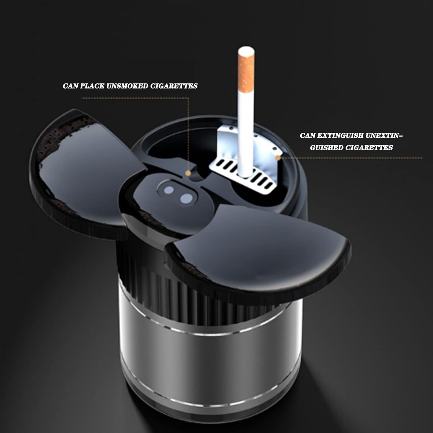 Car ashtray clearance with lighter