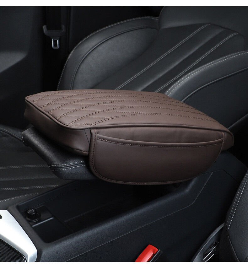 Leather Car Armrest Cushion Car Center Console Seat Box Cushion