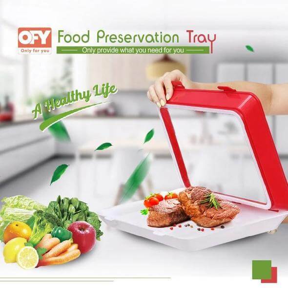 Creative Food Preservation Tray Eco Food Fresh Keeping Fresh Spacer  Organizer Food Preservate Reusable Refrigerator Food Storage