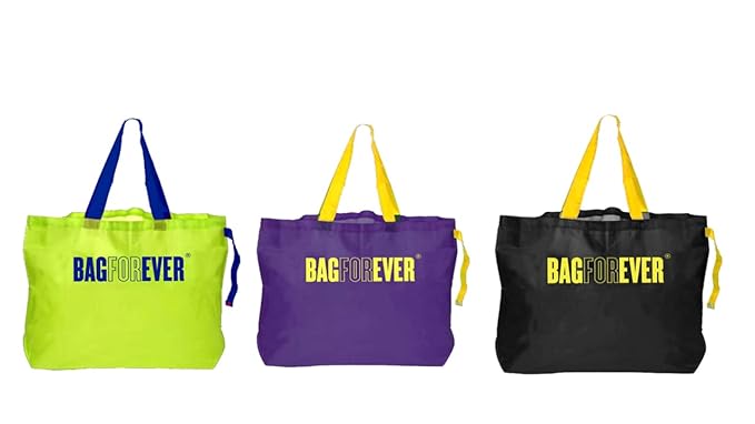 Foldable Zipper Grocery Shopping Bags - Home Essentials Store Retail
