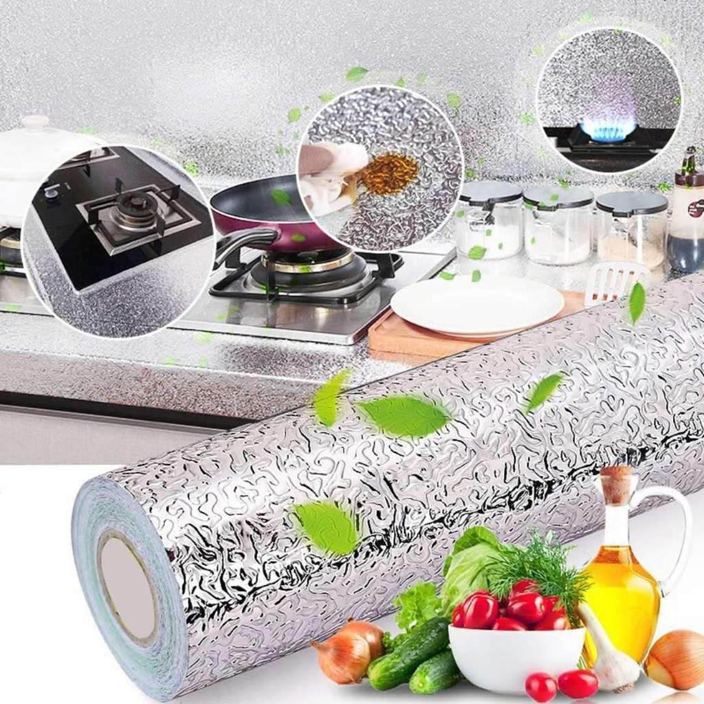 Kitchen Oil Proof Sticker Roll - Get 40% OFF & Free Gift Worth Rs 499 - Home Essentials Store Retail