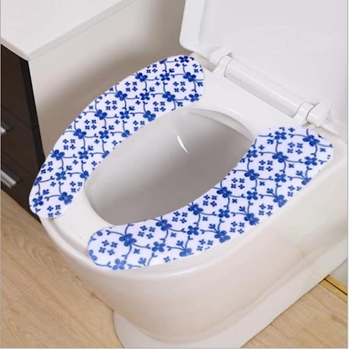 Multicolor Printed Toilet Seat Sticker - Home Essentials Store Retail