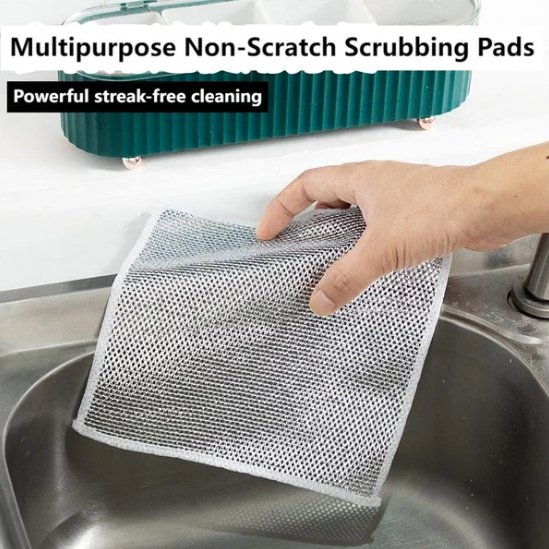 10/20pcs Dishwashing Cloth Kitchen Cleaning Wipes Household Multipurpose  Absorbent Nonstick Oil Fiber Cleaning Cloth