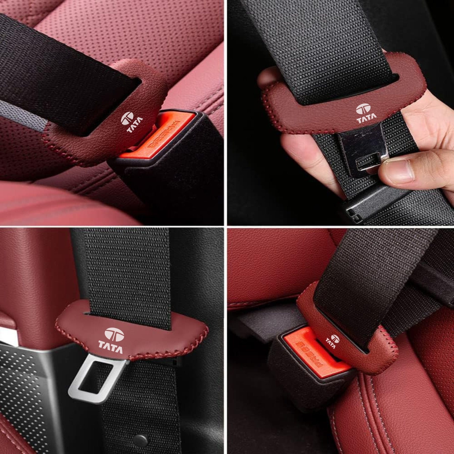 PU Leather Car Seat Belt Buckle - Home Essentials Store
