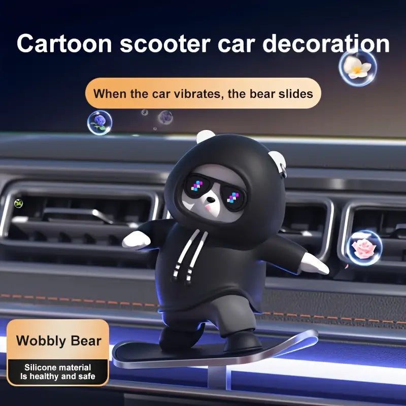 Car Mounted Sliding Cartoon Bear Toy - 50% OFF