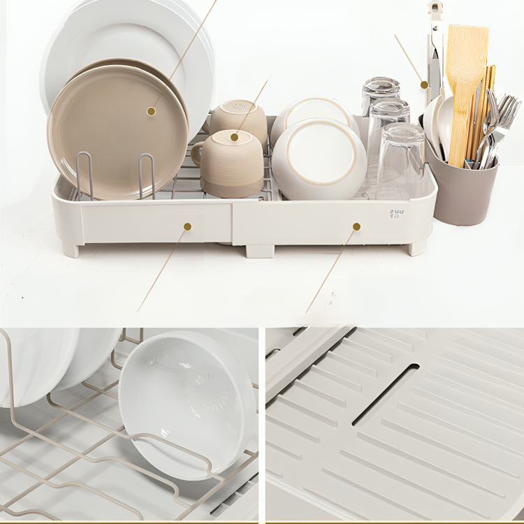 All In One Retractable Dish Rack
