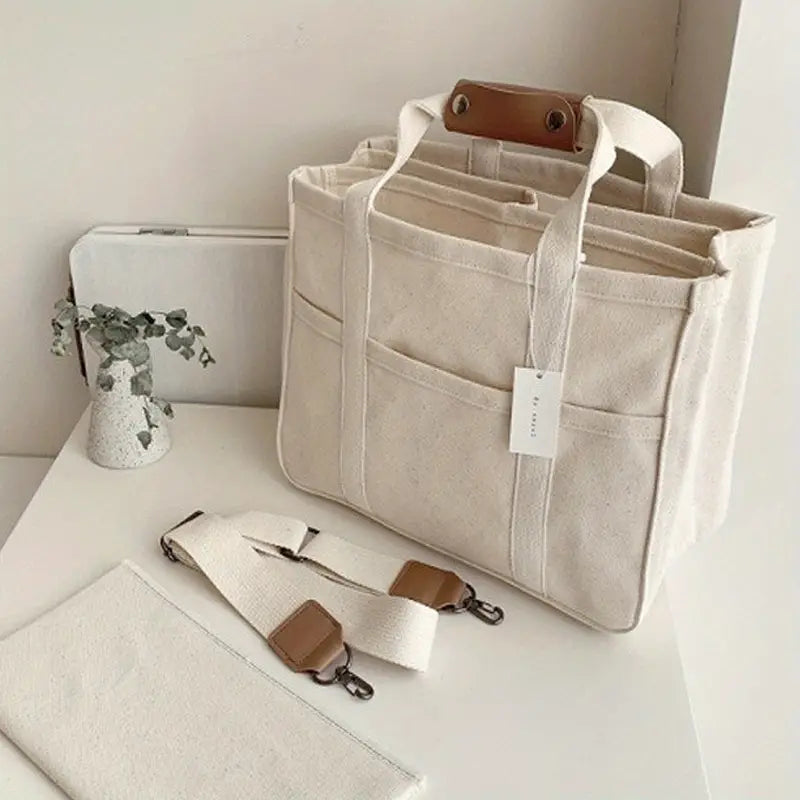 Multi-Pocket Large Capacity Canvas Bag