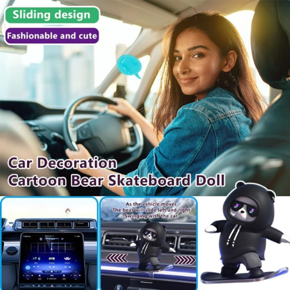 Car Mounted Sliding Cartoon Bear Toy - 50% OFF