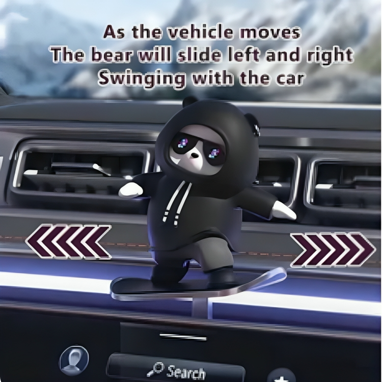 Car Mounted Sliding Cartoon Bear Toy
