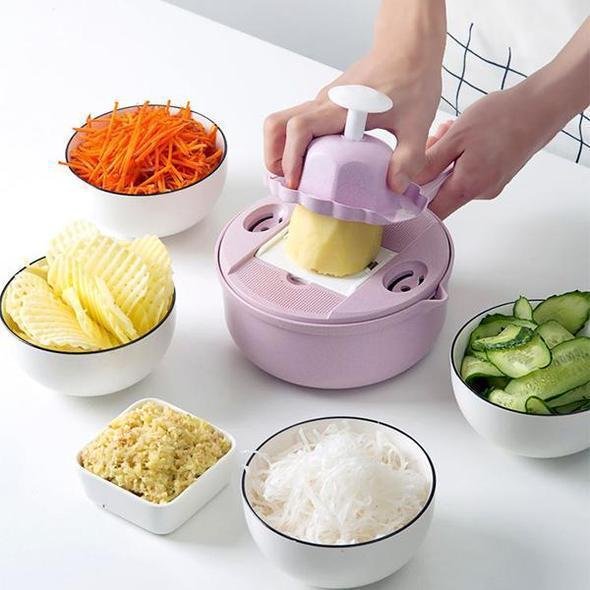 #1 Rated Multi-functional Food Chopper, Shredder, Strainer, Egg Separator & More - Home Essentials Store Retail
