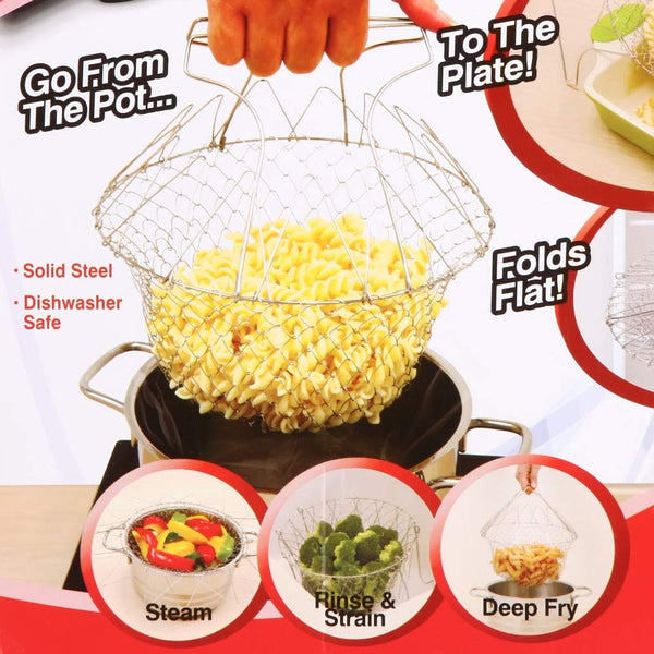 12 in 1 Chef Cooking Net Basket for Deep Fry - Home Essentials Store Retail
