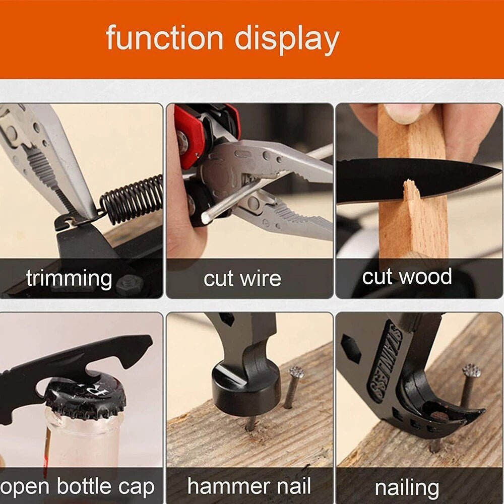 14 in 1 Stainless Steel Multifunctional Hammer Tool - 50% OFF - Home Essentials Store Retail