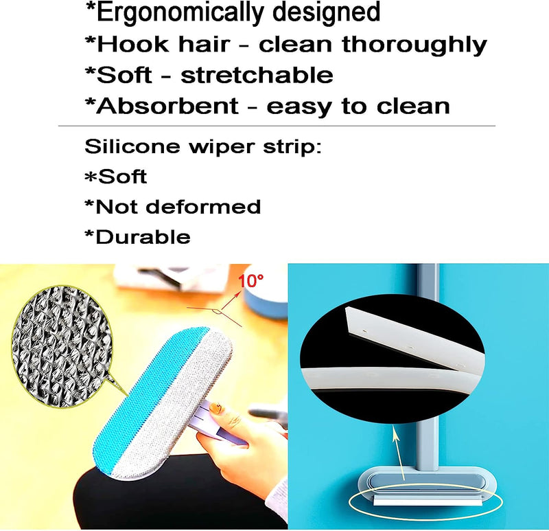 4 in 1 Window Screen Cleaner Brush with Handle, Magic Window Cleaning Brush - Home Essentials Store Retail
