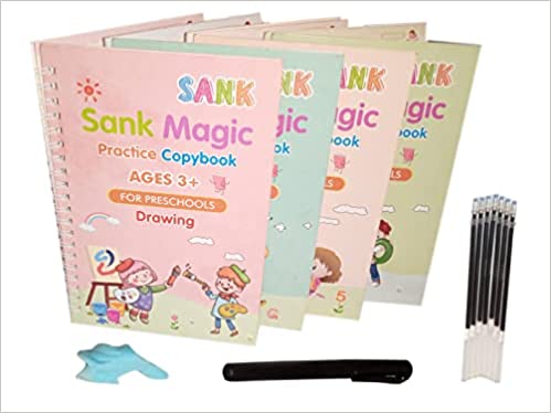 4 Pcs Sank Magic Practice Copy Book - Home Essentials Store Retail