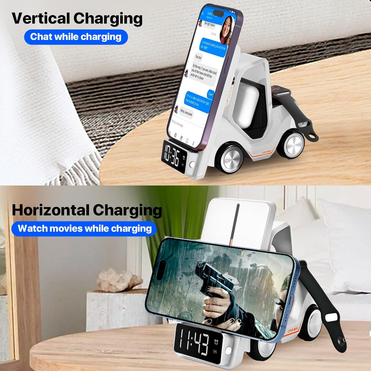 5-in-1 Car Wireless Charger Stand - Home Essentials Store