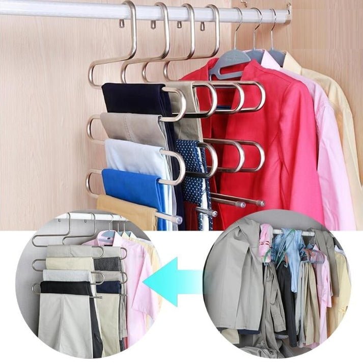 5 Layers Hangers Closet Space Saver - Home Essentials Store Retail