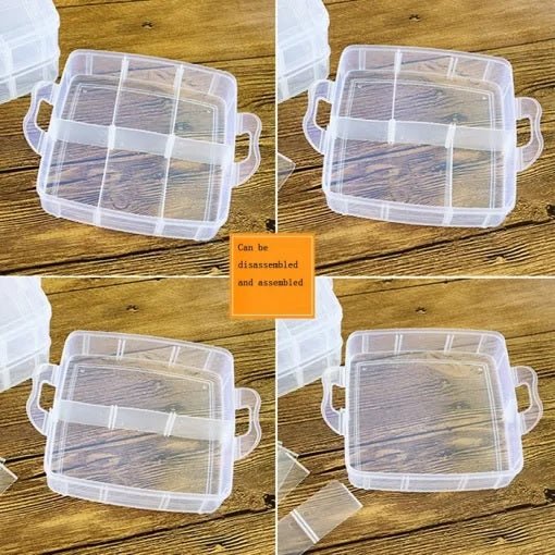 6 Grids Multipurpose Plastic Storage Box - Home Essentials Store Retail