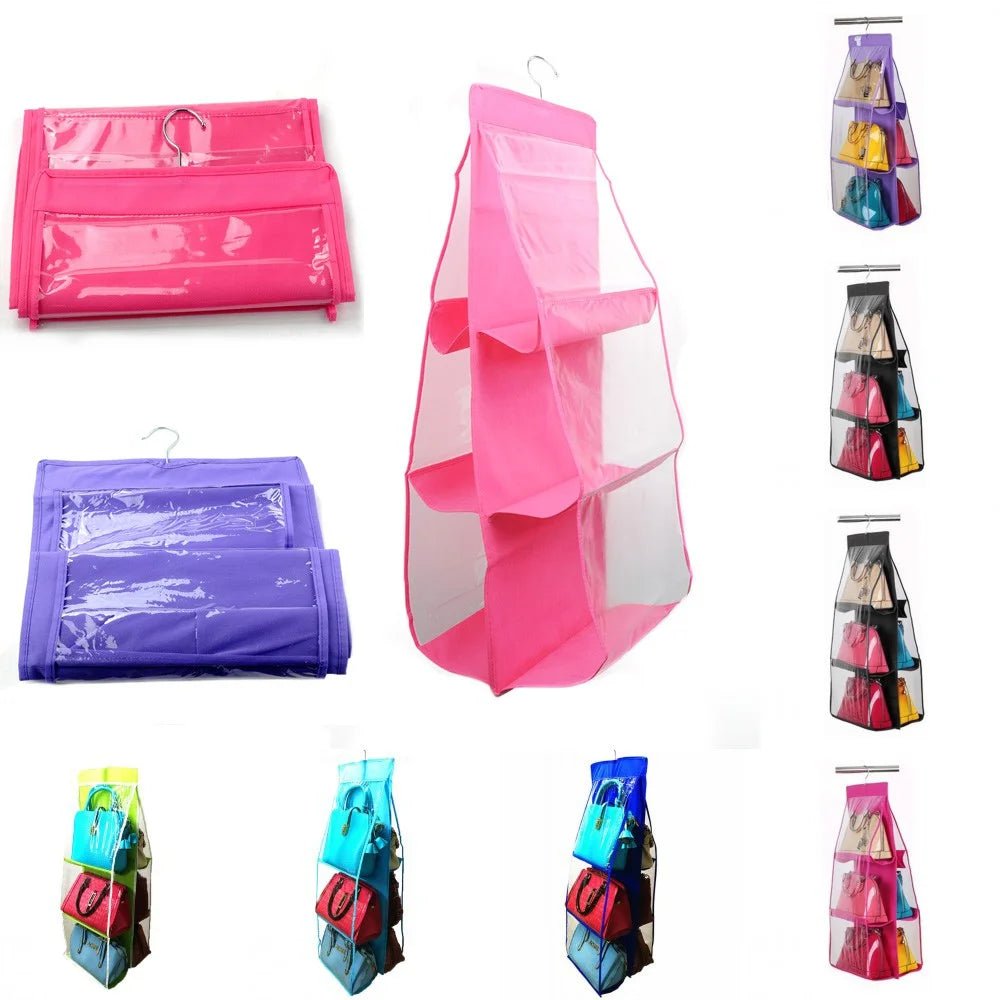 6 Pocket Foldable Hanging Bag - Home Essentials Store