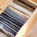 7 Compartment Transparent Clothes Storage Organiser - Home Essentials Store Retail