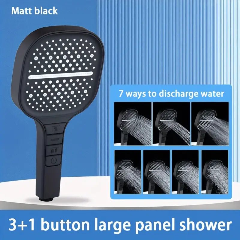7 Mode Shower Head With Large Panel - Home Essentials Store