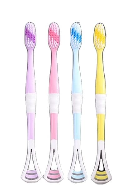 8pcs Toothbrush With Tongue Scraper Cleaner - Home Essentials Store Retail