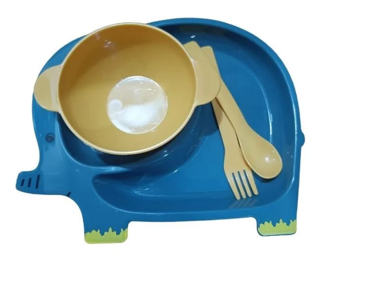 Airplane Shape Kids Breakfast Dish With Bowl - Home Essentials Store Retail