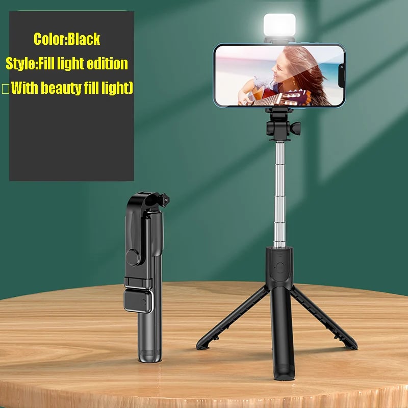All In One Expandable Portable IPhone Tripod Selfie Stick - Home Essentials Store Retail