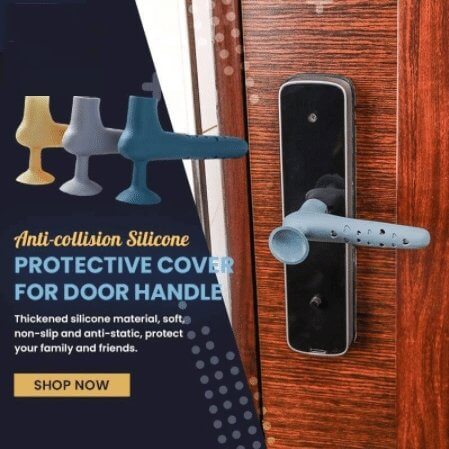 Anti-collision Silicone Protective Cover for Door Handle Noise Reduction Safe - Home Essentials Store Retail