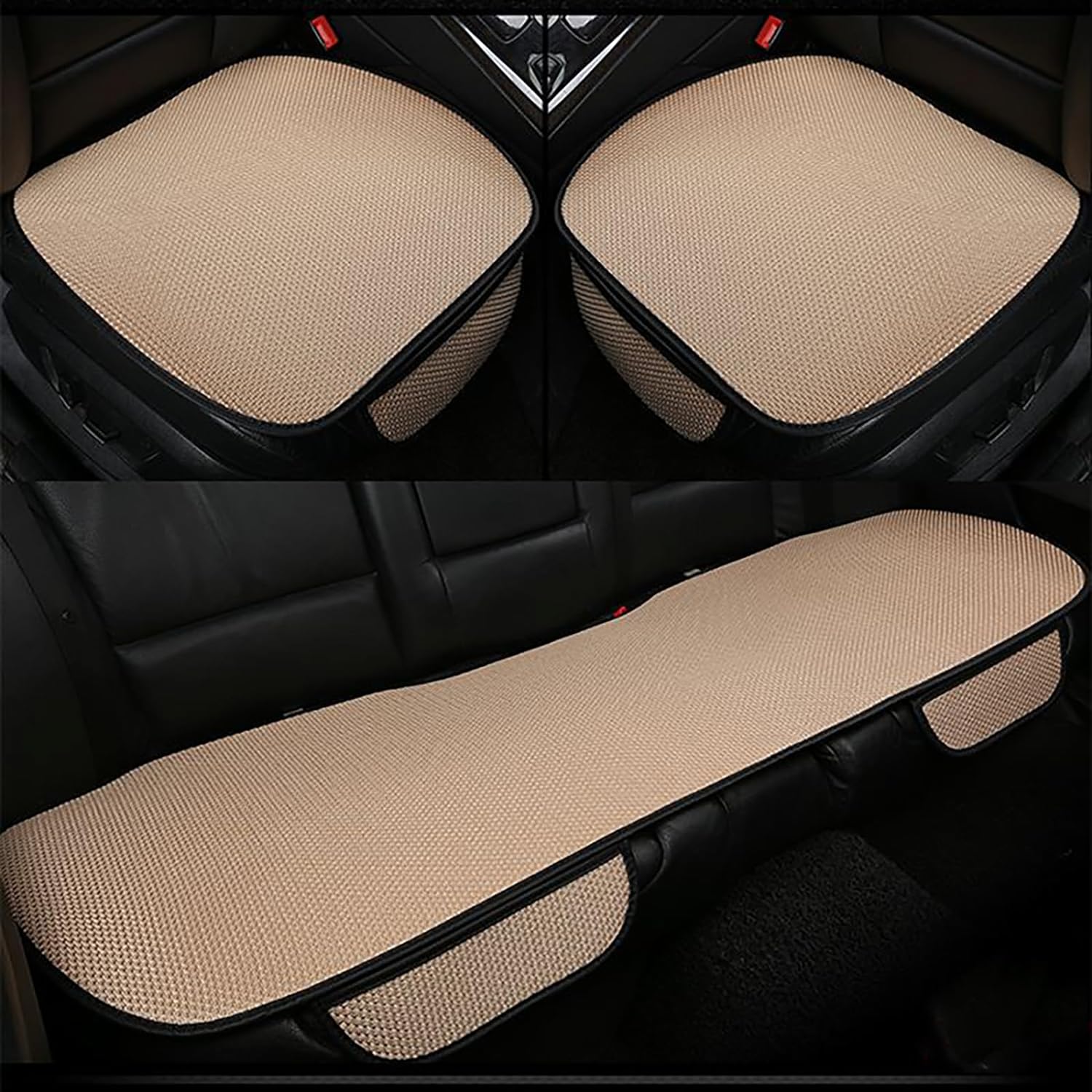 Breathable Car Cushion Sheets (2 Front Seat + 1 Back Seat Cushion) - Home Essentials Store