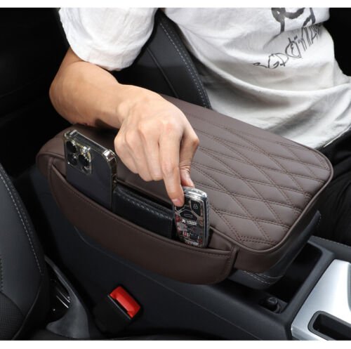 Car Armrest Cushion With Side Pockets - Home Essentials Store Retail