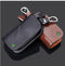 Car Logo Leather Wood Texture Car Key Case - Home Essentials Store Retail