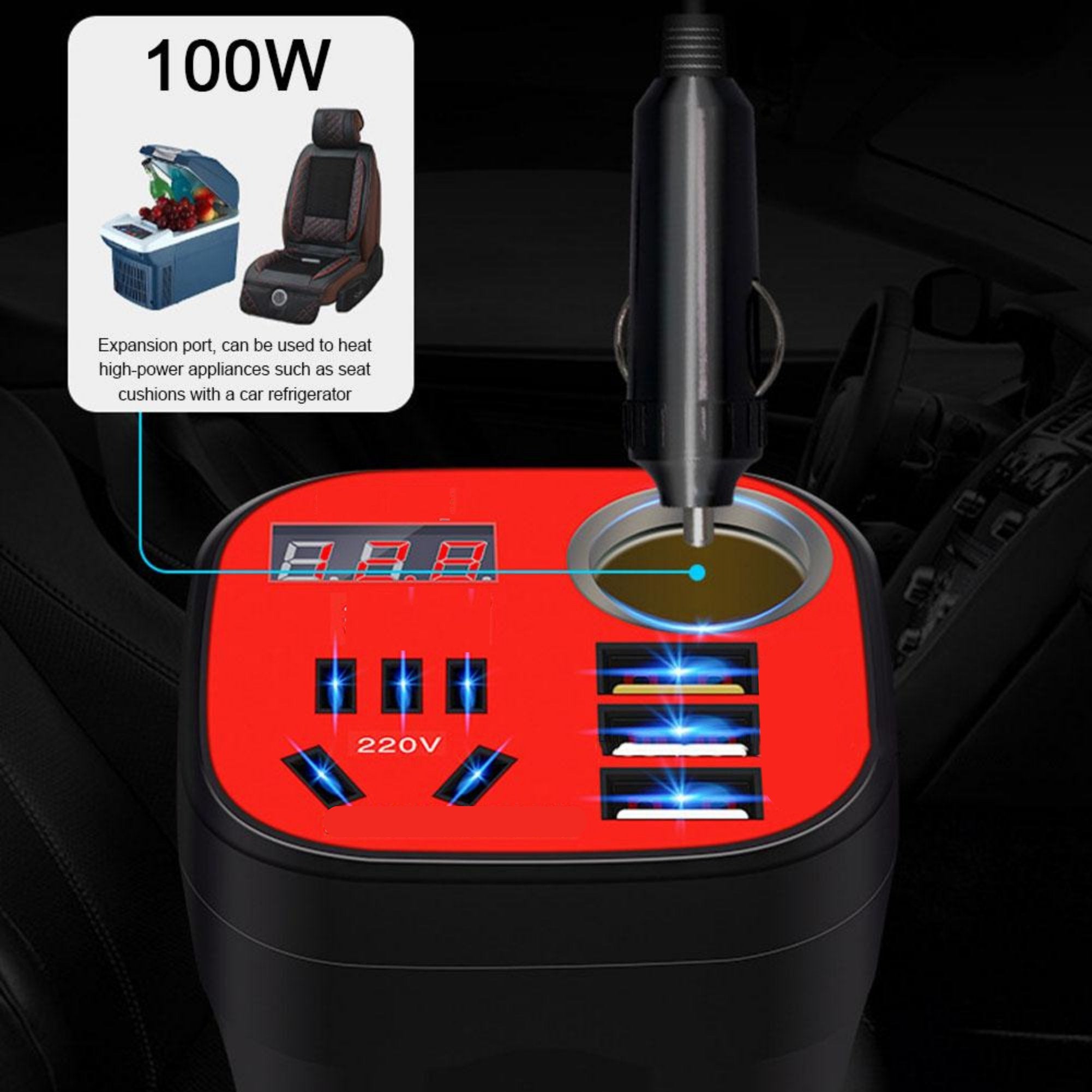 Car Power Inverter With Led Display - Home Essentials Store