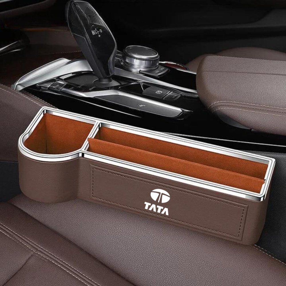 Car Storage Box With Cup Holder - Home Essentials Store
