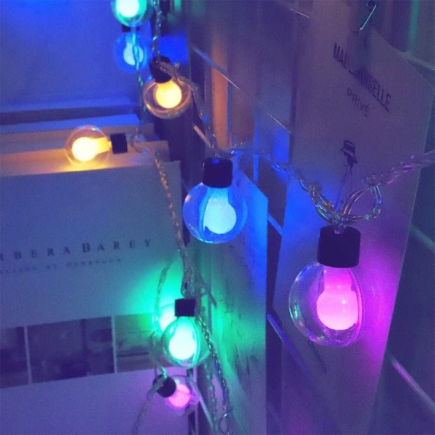Clear Globe Decorative Multi Color LED Light - Home Essentials Store Retail