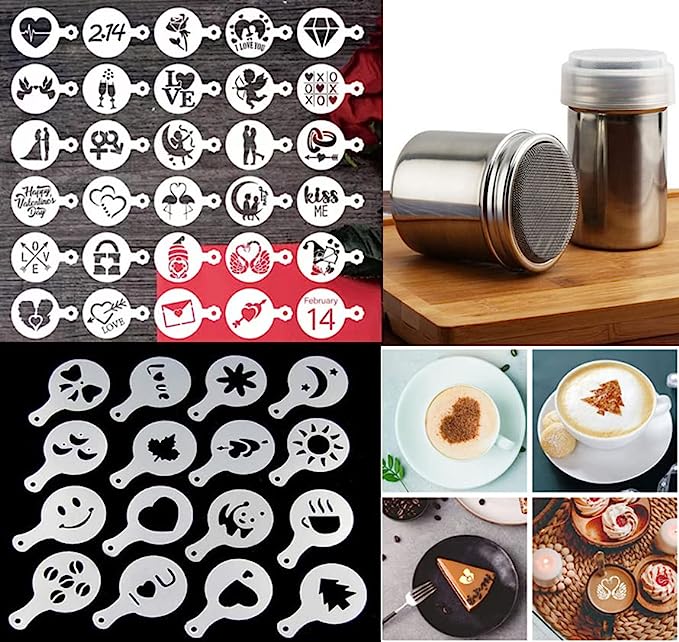 Creative Plastic Coffee Stencils - Home Essentials Store Retail