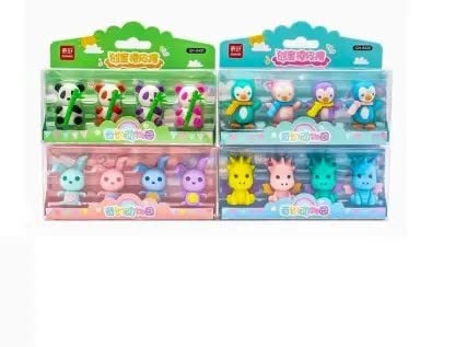 Cutest Animal Shapes Erasers Pack For Kids - Home Essentials Store Retail