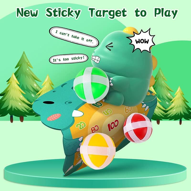 Dinosaur Sticky Ball Shooting Board - Home Essentials Store Retail