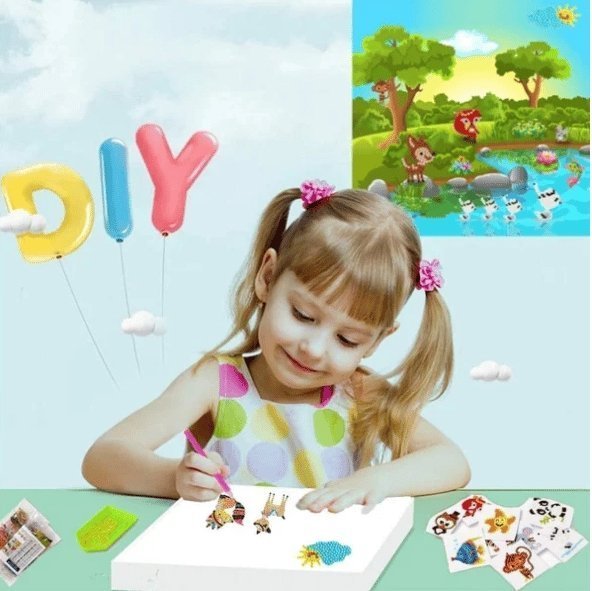 DIY children's free stick cartoon diamond painting - 40% OFF - Home Essentials Store Retail