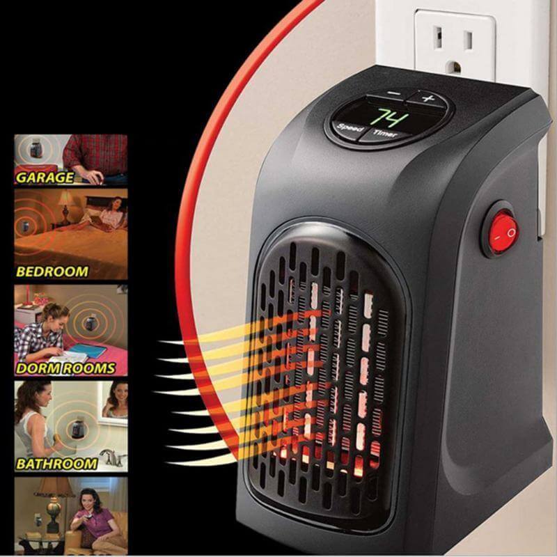 Electric Handy Heater Plug-In Wall - Home Essentials Store Retail