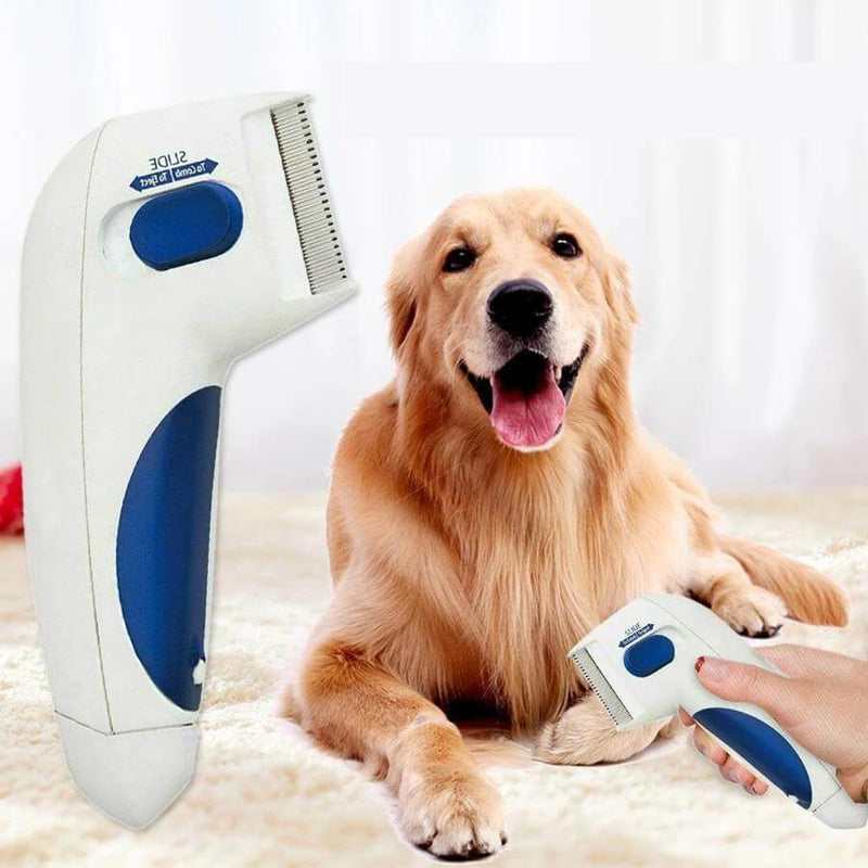 Flea Killer Electric Comb - Great Doctor For Pets + Pet Hair Remover - Home Essentials Store Retail