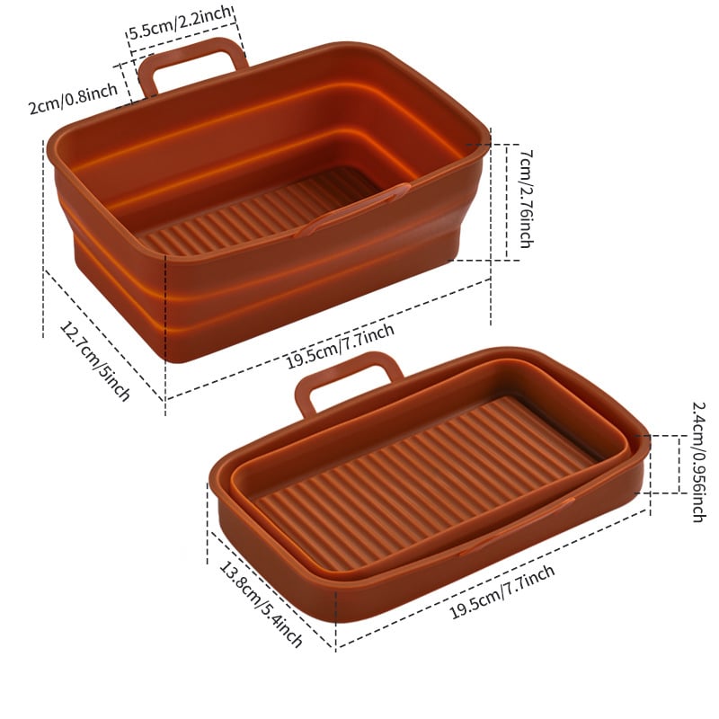 Foldable Air Fryer Silicone Baking Tray - Home Essentials Store Retail