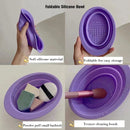 Foldable Silicone Cleaning Pad, Portable Brush Cleaning Tool For Makeup Brushes Wash - Home Essentials Store Retail