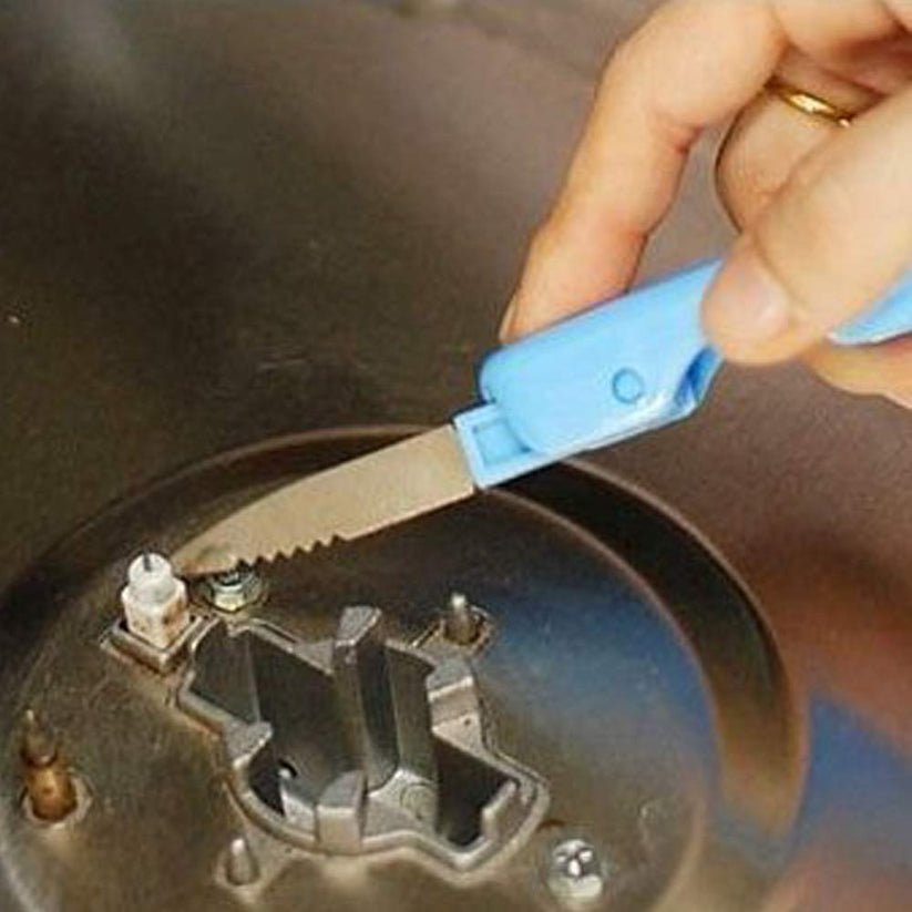 Gas Stove Cleaning Brush With Scraping Knife - Home Essentials Store Retail