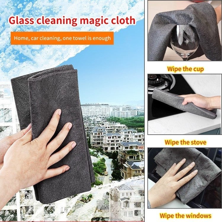 Glass Cleaning Magic Cloth - Home Essentials Store Retail