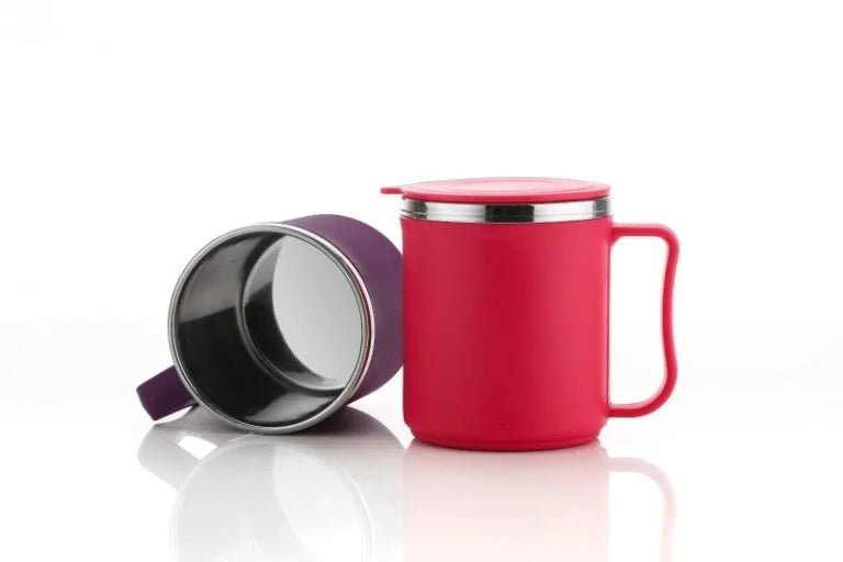Glass Handle Mug And Spoon - Home Essentials Store