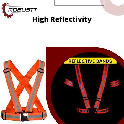 High Visibility Protective Safety Vest Belt Jacket - Home Essentials Store Retail