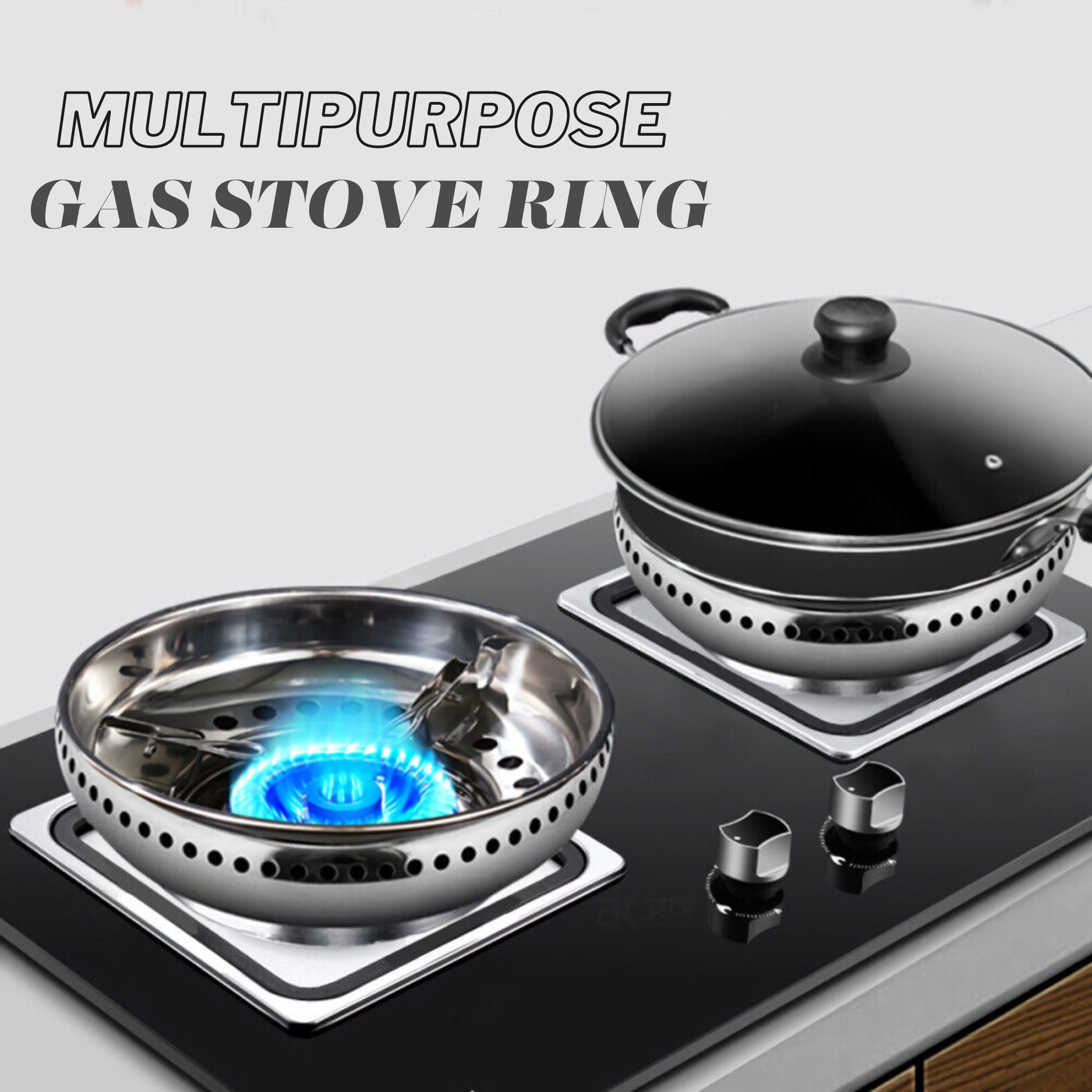 Multi-Purpose Stainless Steel Gas Stove Ring