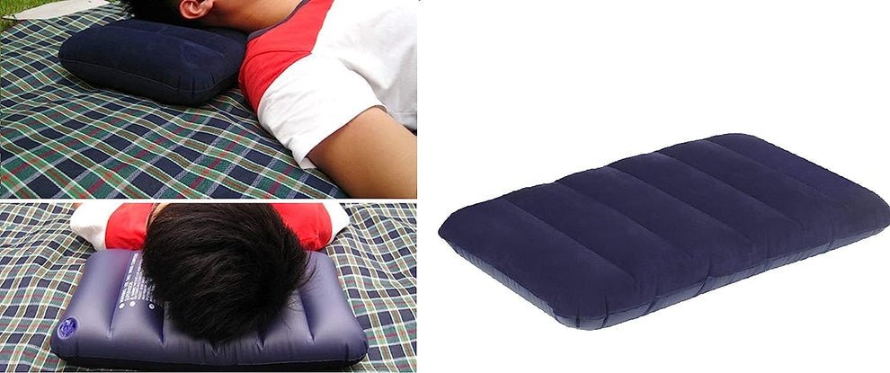 Inflatable Soft and Comfortable Velvet Air Pillow - Home Essentials Store Retail