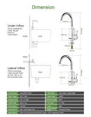 INSTANT HOT WATER TAP ELECTRIC FAUCET WITH ADJUSTABLE TEMPERATURE DISPLAY - Home Essentials Store Retail